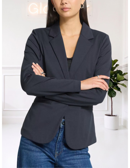 Blazer in maglina BLU 20101801
