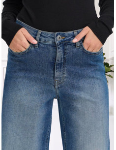 Jeans Wide Leg a Gamba Ampia Denim - ICHI