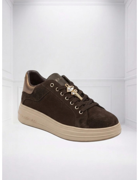 Sneakers Platform Moro con Strass Donna | ApePazza