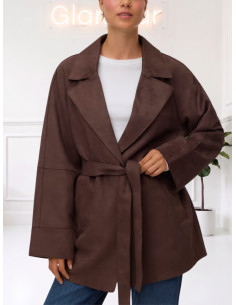 Trench Corto Scamosciato Testa di Moro | Vero Moda