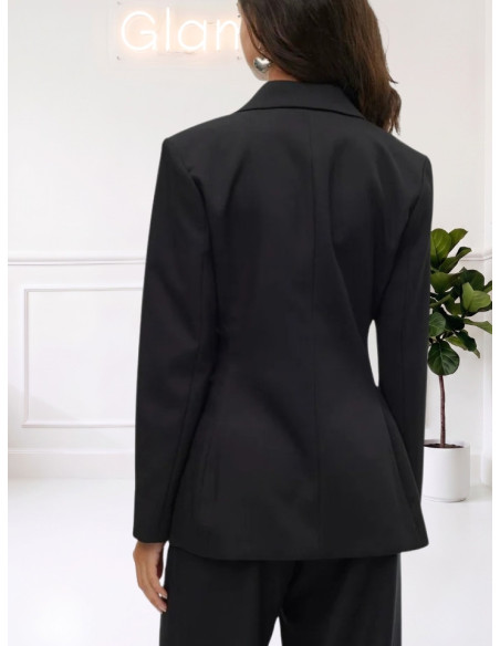 Blazer Monopetto Sfiancato Nero Donna | Vero Moda