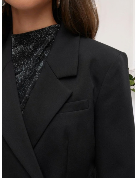 Blazer Monopetto Sfiancato Nero Donna | Vero Moda