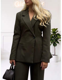 Blazer monopetto sfiancato FOREST NIGHT 10321454