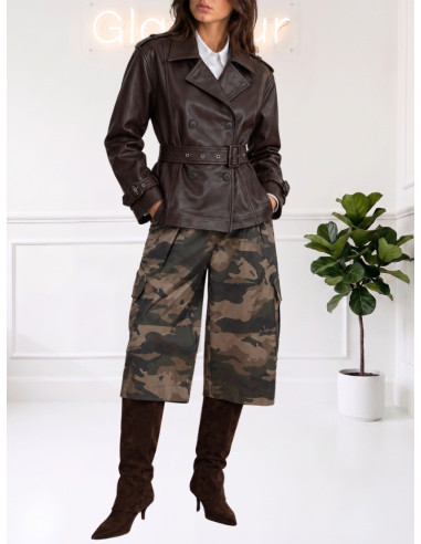 Bermuda Cargo Camouflage Militare Donna | Motel