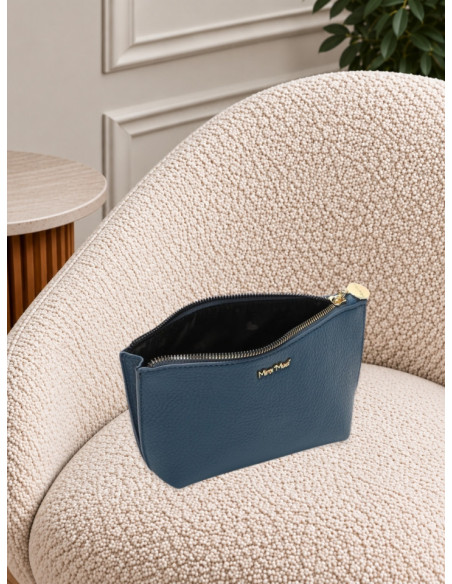 Set 3 Beauty Case e Pochette Petrolio | Mimi-Muà