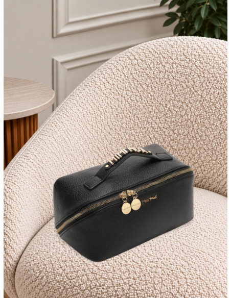 Set 3 Beauty Case e Pochette Nero | Mimi-Muà