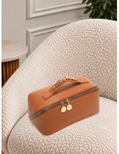 Set 3 Beauty Case e Pochette Cuoio - Mimi-Muà