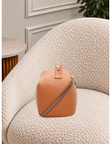 Set 3 Beauty Case e Pochette Cuoio | Mimi-Muà