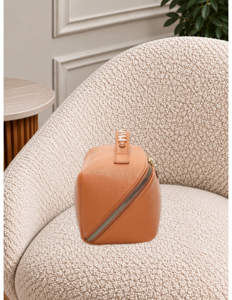 Set 3 Beauty Case e Pochette Cuoio | Mimi-Muà