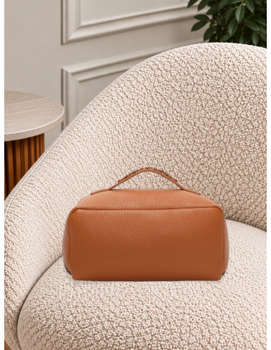 Set 3 Beauty Case e Pochette Cuoio | Mimi-Muà