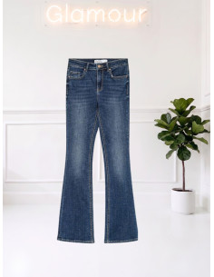 Jeans zampa vita media