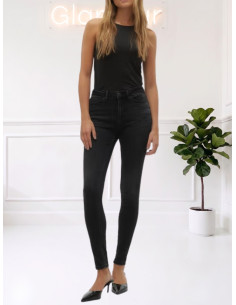 Jeans Skinny a Vita Alta Denim Nero - Vero Moda