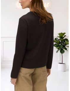 T-Shirt Oversize a Manica Lunga Moro - Vero Moda