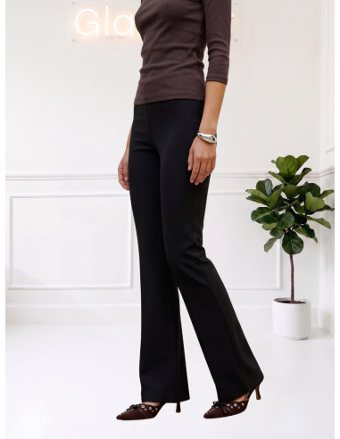 Pantaloni Flared in Jersey Neri Donna | Vero Moda