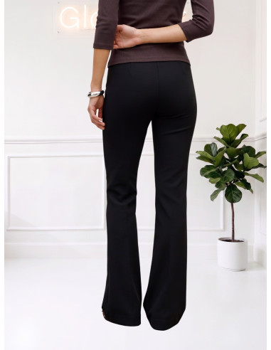 Pantaloni Flared in Jersey Neri Donna | Vero Moda