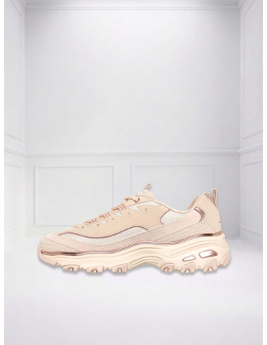 Sneakers D'Lites Chrome Wave Naturale | Skechers