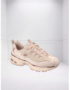 Sneakers D'Lites Chrome Wave Naturale Donna - Skechers