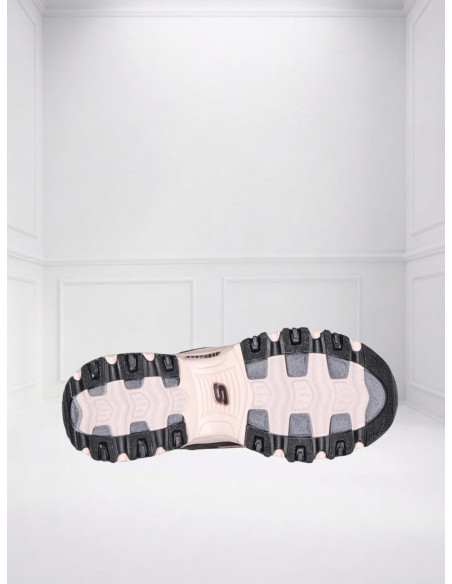 Sneakers D'Lites Chrome Wave Nere Donna | Skechers