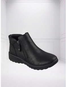 Stivaletti Lovely Vibe Fall In Bloom Neri con Zip - Skechers