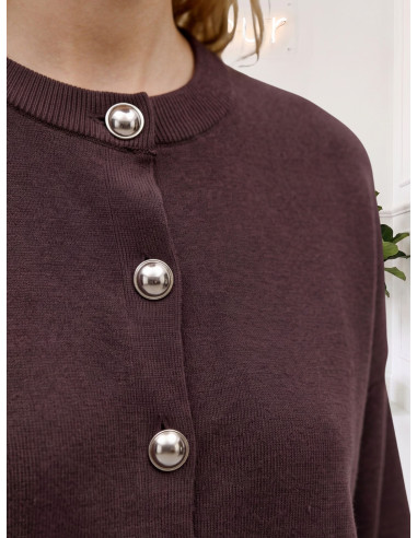 Cardigan TMORO bottoni accessorio argento 10347061