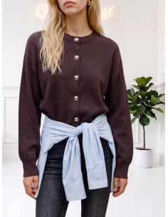 Cardigan TMORO bottoni accessorio argento 10347061