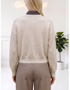 Cardigan PANNA bottone accessorio argento 10347061
