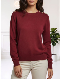 Maglioncino bottoni laterali ROSSO 10347124