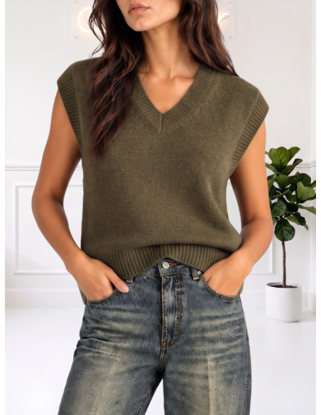 Gilet scollo a V MILITARE 535310681
