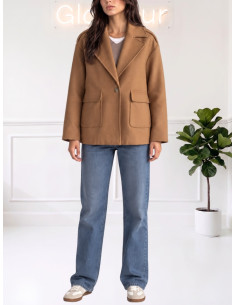 Cappotto corto monopetto CAMMELLO 535310700