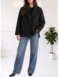 Cappotto corto monopetto NERO 535310700