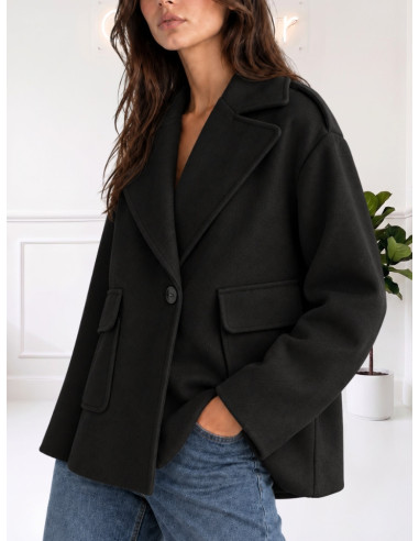 Cappotto corto monopetto NERO 535310700