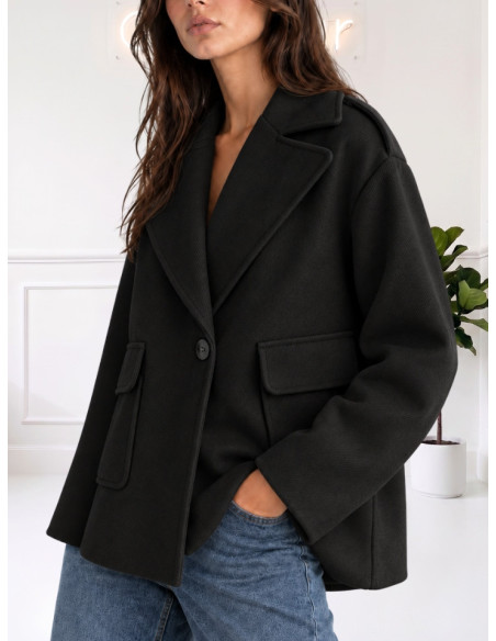Cappotto corto monopetto NERO 535310700