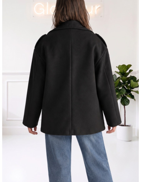 Cappotto corto monopetto NERO 535310700