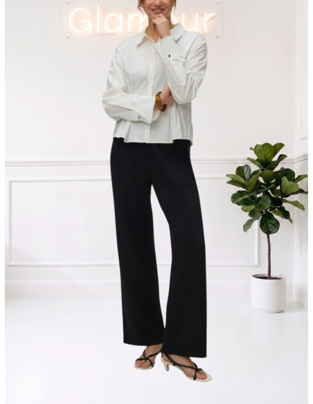 Pantalone tuta straight NERO 10348692