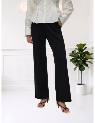 Pantalone tuta straight NERO 10348692