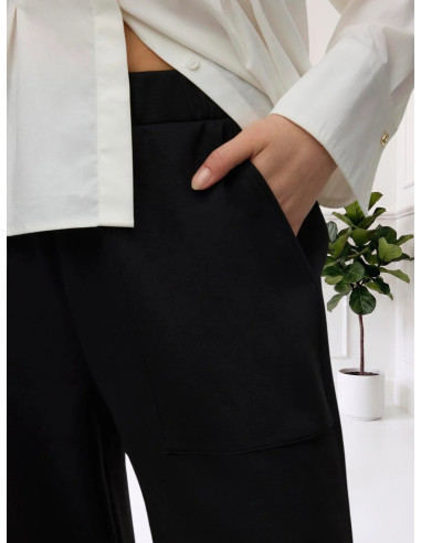 Pantalone tuta straight NERO 10348692