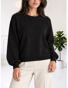Maglia paricollo basic NERO