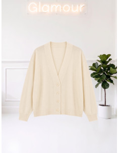 Cardigan sottile NATURALE