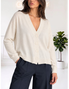 Cardigan sottile NATURALE