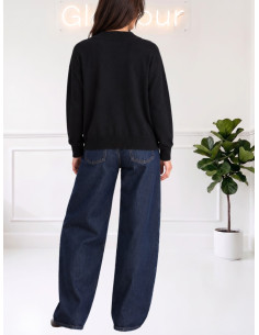 Cardigan sottile NERO
