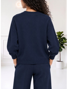 Cardigan tasche BLU