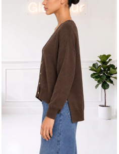 Cardigan bottoncini oro MORO