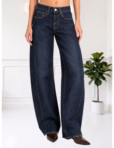 Jeans barrel taglio vivo SI8LHC509