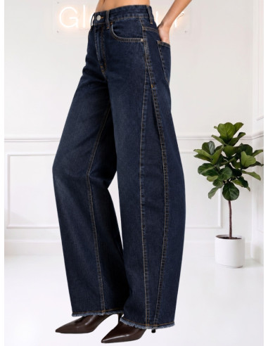 Jeans barrel taglio vivo SI8LHC509