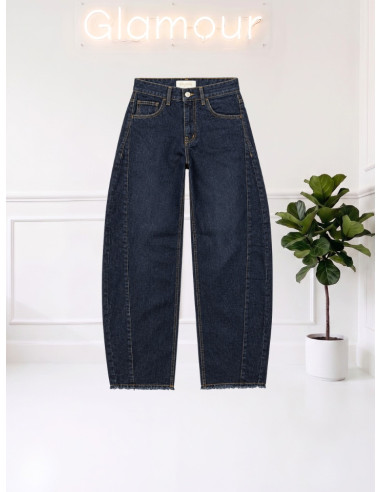 Jeans barrel taglio vivo SI8LHC509