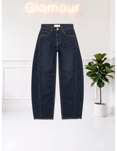 Jeans barrel taglio vivo SI8LHC509