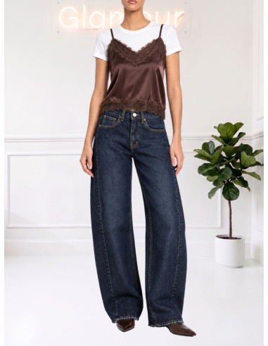 Jeans barrel taglio vivo SI8LHC509