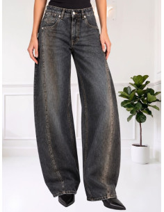 JEANS NERO BARREL
