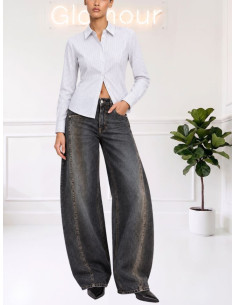 JEANS NERO BARREL