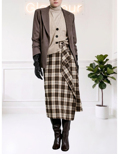 Gonna lunga midi check MORO WG26WZEN8970